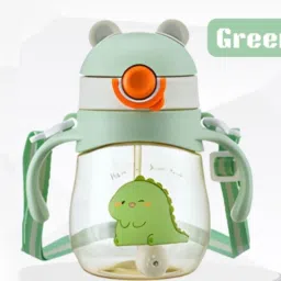 Eco-friendly Little Baby Sipper/ Sippy Cup, Anti-Spill Soft Silicone Straw, 6m+-10