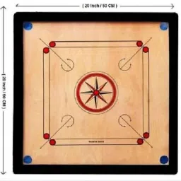 GLOSS FINISH SMALL CARROM FOR KIDS 20 INCH CARROM BOARD WITH CRYSTAL COINS 2 inch Carrom Board-picture-12