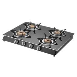KAFF CTAI 63 4B Toughened Glass Top 4 Burner Automatic Gas Stove (Heavy Duty Pan Support, Black)-picture-2