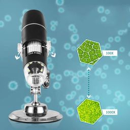 MANYCAST 1000x Digital Microscope with Adjustable Brightness, High-Resolution Image and Video, USB Connection, Compatible with iOS & Android for Professionals, hobbyists, Students image 3