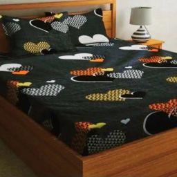220 TC Polycotton Double Printed Fitted (Elastic) Bedsheet-image-21