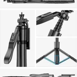 EVAAENTERPRISES L16 Selfie Stick+ tripod in 360 Degree Rotation Single Gimbal for Mobile image 3