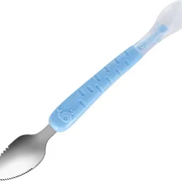 Baby Fruit Spoon Scraper 2 in 1 Serrated Grapefruit Spoon for Baby Product Stainless Steel Table Spoon-image-3