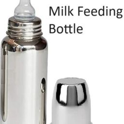 Kids and Baby Stainless Steel Baby Feeding Bottle, Milk Water Feeding Bottle - 240 ml-image-53