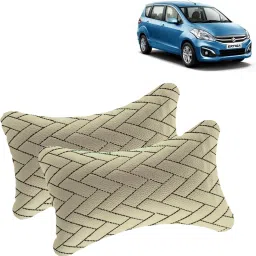Beige Leatherite Car Pillow Cushion for Maruti Suzuki-picture-12
