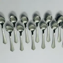 DEV INDUSTRIES Stainless Steel Coffee Spoon, Cream Spoon, Dessert Spoon, Sugar Spoon, Table Spoon, Tea Spoon Set-image-56
