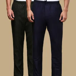 Pack of 2 Men's Printed Viscose Blend Pyjama Elasticwaist with Side Pockets Men Pyjama-3
