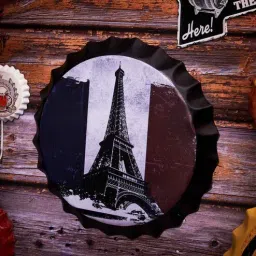eazywagon Multicolor Metal Paris Wall Decor-picture-3