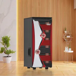 ( Aastha Atta Chakki ) Fully Automatic Aata Chakki, Domestic Atta Maker with High Quality Wooden Body, Aatta Maker, Atta Chakki, Ghar Ghanti, Specially for Grains and Masala Grinding ( 2-in-1 ) atta maker with Standard Premium Accessories. ( 0.75 unit/hr Low Power Consumption, 1 HP Fully Copper Winding Electric Motor) (Auto Clean Technology) (Capacity of 10 Kg/Hour) Pink Flower Red-Black Shade Flourmill-picture-8