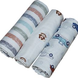 Printed Single Swaddling Baby Blanket for Heavy Winter-image-28