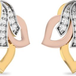 PC Jeweller The Corren Yellow Gold 22kt Stud Earring-image-2