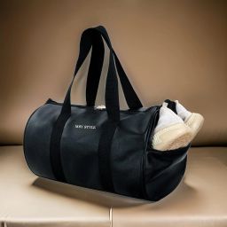 35 L Gym Duffel Bag - Bag for Men and Women | Sports Duffle Bag with Shoe Compartment - Black-image-81