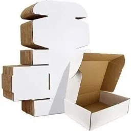 Self-Locking Box Craft Paper 4x4x1.5 Corrugated Shipping Box – 3 Ply White Box for Tiny Products Packaging Box-image-12