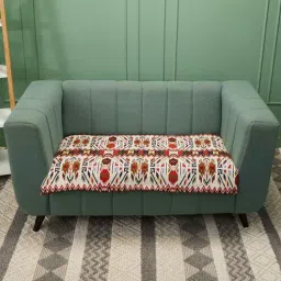 jutie pie Red Striped Jacquard 2 Seater Sofa Cover by Jutiepie-picture-12