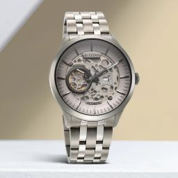 Titanium Mechanical Analog Watch - For Men 90140TM01-image-12