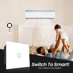 Howell 1 Gang Wi-Fi Smart 24 Amp Touch Switch Compatible With Alexa, Google & Siri Smart Switch image 4