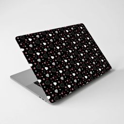 PrintCrown Black Heart Vinyl Laptop Decal 15.6-image-3