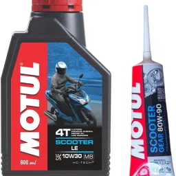 SCOOTER LE 10W30 -(800ML) & Scooter Gear - 80w90 (150ml) Performance Combo-12