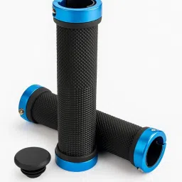 Premium Non-Slip Bicycle Handlebar Grips with Locking Rings – Blue (Set of 1) Bicycle Handle Grip-19