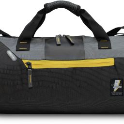 21 L Gym Duffel Bag - Trendy Gym Duffel Bags Men & Women Sports Black Gym Bag Duffel Bag - Grey, Black-image-66