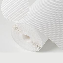 DREAM WEAVERZ White Textured 3 Metre Skid Resistant Anti-Slip Drawers and Shelf Liner Roll image 1
