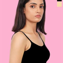 DChica Pack Of 2 Non-Wired All Day Comfort Seamless Beginners Bra-23