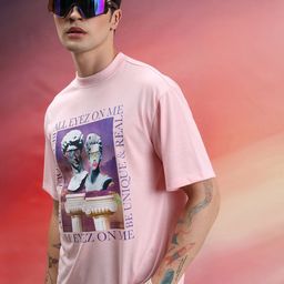 HIGHLANDER Unisex Graphic Printed Drop Shoulder-Sleeves Oversized T-shirt-picture-14