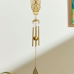 Chumbak Gold Toned Owl Dream Catcher Iron Windchimes-image-71