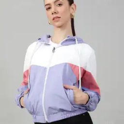 Shein Casual Full Sleeves Hooded Track Jacket with Insert Pockets-picture-26