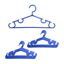 Kuber Industries 20-Pcs Blue Clothes Hangers-33