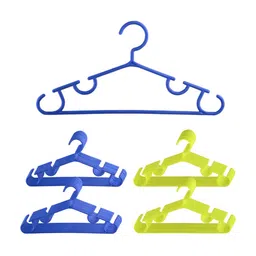 Kuber Industries 40Pcs Dark Blue & Yellow Bar Hangers-image-72