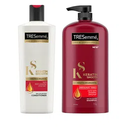 TRESemme Set of Keratin Smooth Shampoo 1 L +  Keratin Smooth Conditioner 190 ml image 1