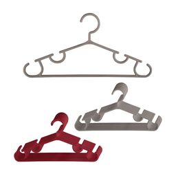 Kuber Industries 20 Pcs Grey &  Maroon Plastic Bar Hangers-82