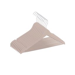Kuber Industries 9 Pieces Cream-Coloured 360 Degree Swivel Hook Cloth Hangers-29
