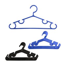 Kuber Industries 20Pcs Blue & Blak Bar Hangers-image-79
