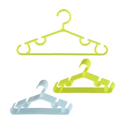 Kuber Industries 20Pcs Yellow & Sky Blue Bar Hangers-30
