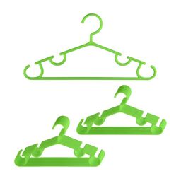 Kuber Industries 20Pcs Green Bar Hangers-image-78