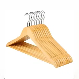 SINAL 10-Pcs Brown Wooden Bar Hanger-44