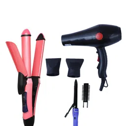 NIRVANI 3 Pcs 2888 1500 Watt Hair Dryer 2009 2 in 1 Hair Straightener & 16B Hair Curler-57