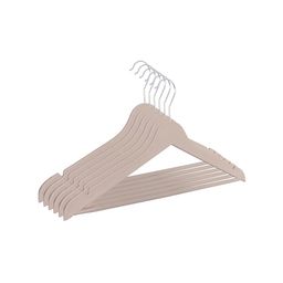 Kuber Industries 6 Pieces Cream Coloured 360 Degree Swivel Hook Cloth Hangers-30