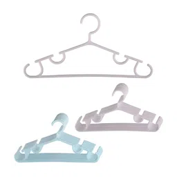 Kuber Industries 20Pcs Blue & White Bar Hangers-13