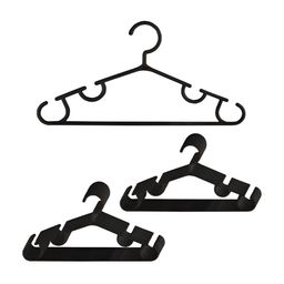Kuber Industries 20Pcs Black Bar Hangers-image-77