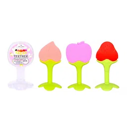 The Little Lookers Set of 3 Red & Peach Fruit Teether-image-90
