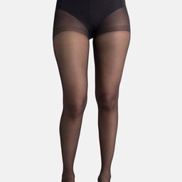 Theater Women Black Solid Sheer Stockings-21