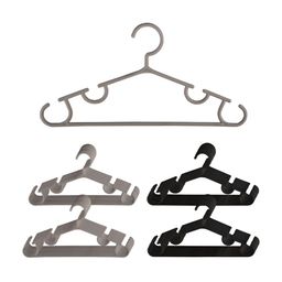 Kuber Industries 40Pcs Grey & Black Bar Hangers-image-22