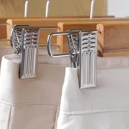 Kuber Industries Brown 16 Pieces Open Ended Hanger-14