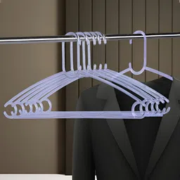 Kuber Industries Transparent 6 Pcs C Cut Crystal Hangers-59
