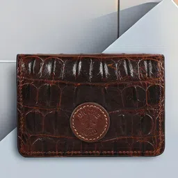 Hidesign Men Geometric Textured Leather Card Holder-41