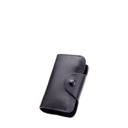StealODeal Unisex Black Leather Card Holder-31