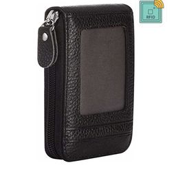 StealODeal Unisex Black Leather Card Holder-41